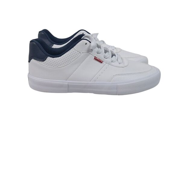 Levi's Monro NM White/Navy Sneakers Mens Size 10 - Picture 6 of 8